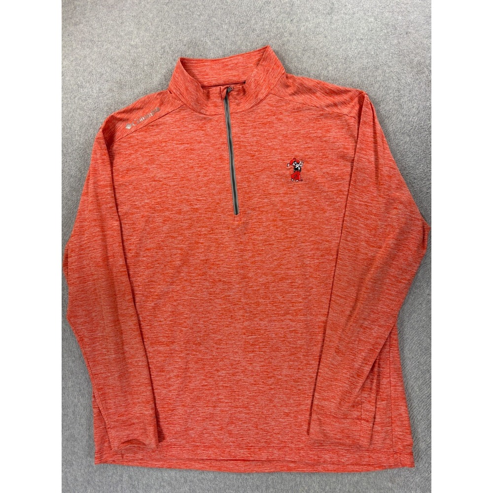 Oklahoma State Cowboys Columbia 1/4 Zip Stitched‎ Campus Pullover (Men's 2XL)